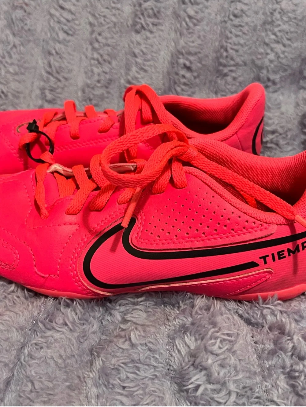 Nike Kids' Tiempo Indoor Soccer Shoes — Neon Pink